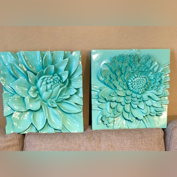 Z Gallerie Wall Decor Z Gallerie Lotus Flower Plaque Set Poshmark